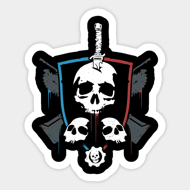 Gears Of War 4 Crest Sticker by Alundrart